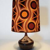 1970s stoneware lamp