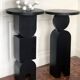 Sellette - Table d'appoint en bois teinté noir