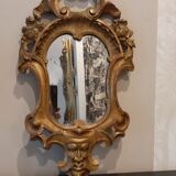 Miroir bois doré 60 x 30 cm