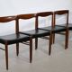 Chaises de salle à manger en teck HW Klein pour Bramin années 1960