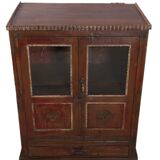 Vaisselier Art déco en teck birman ancien
