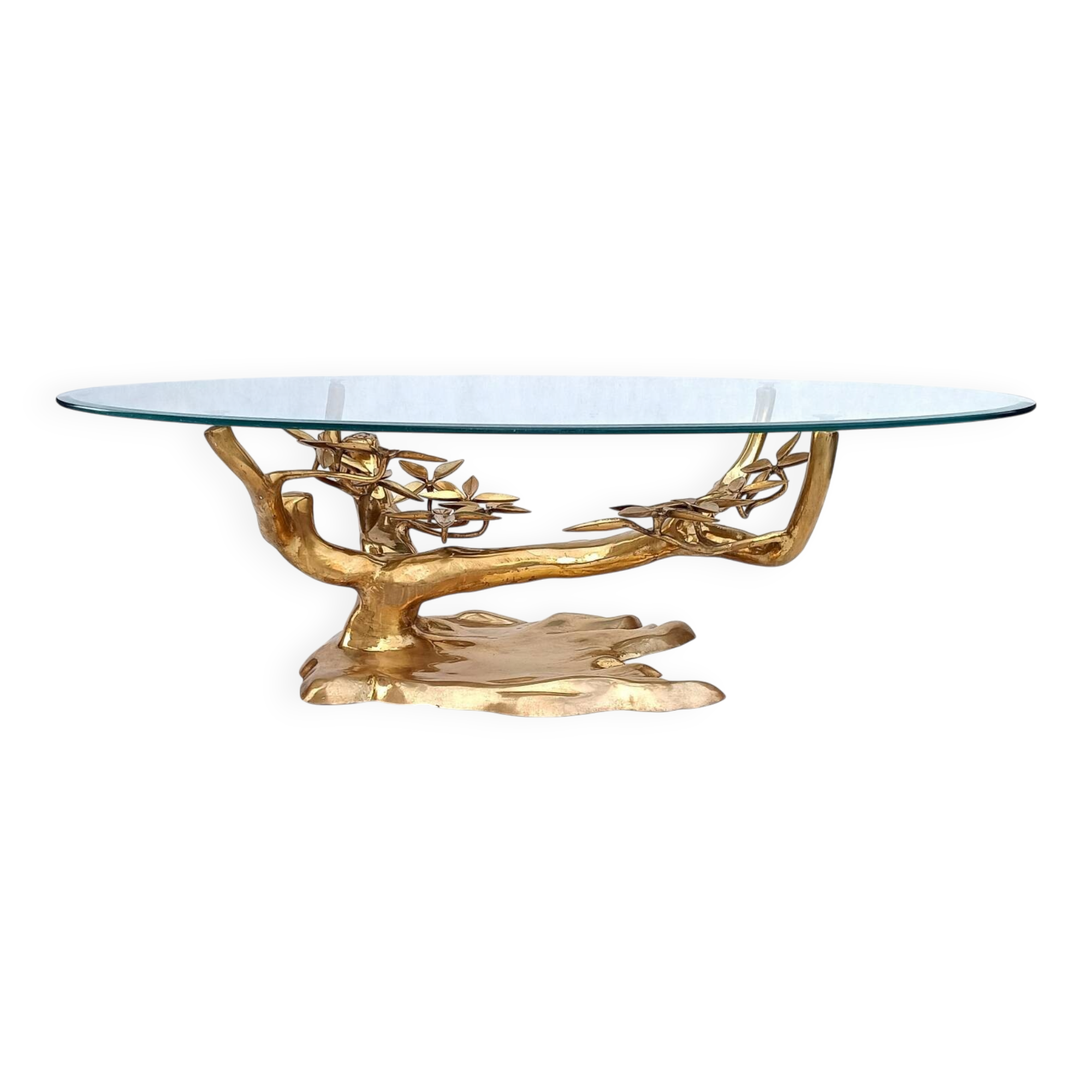 Brass Bonsai coffee Table by Willy Daro