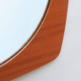 1960s wall mirror in teak