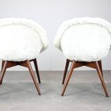 Pair of lounge chairs restored by Miroslav Navratil, 1960s