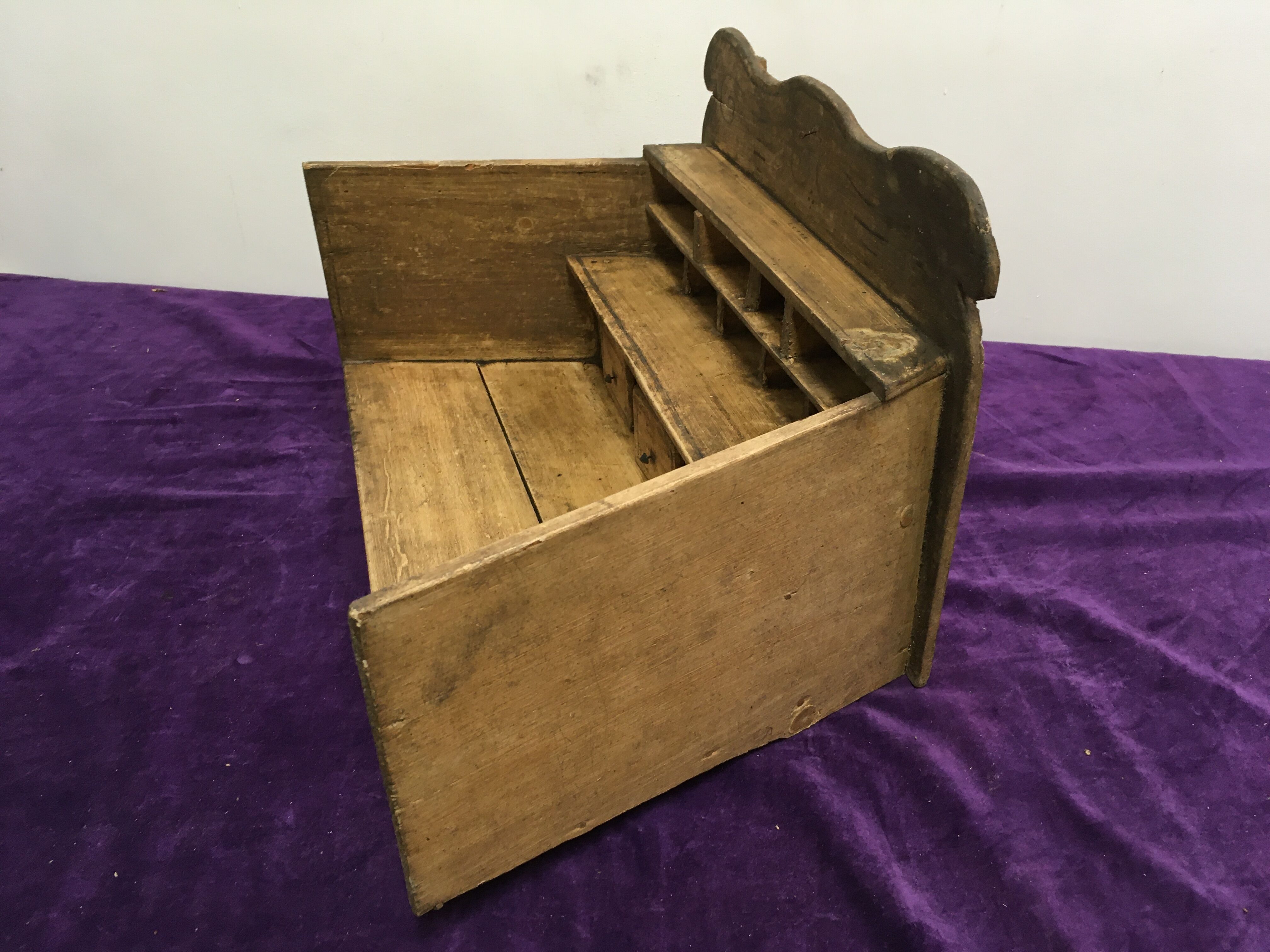 Shelf antique wooden grocery store