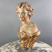 Buste Féminin En Terre Cuite, Italie, XXe Siècle