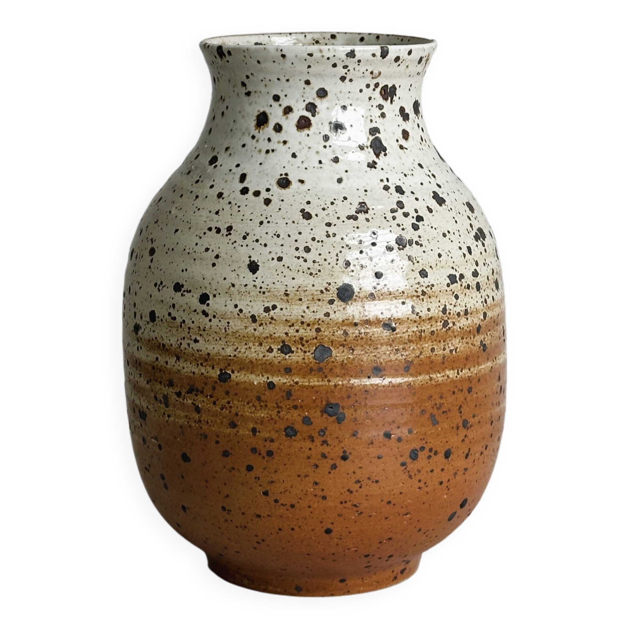 Pyrite stoneware vase