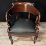Empire armchair in mahogany