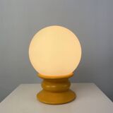 Yellow and white glass table lamp Temde Leuchten type 1