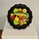 Wall plate signed Vallauris ceramic trompe-l'oeil / seafood / 1950 / French riviera
