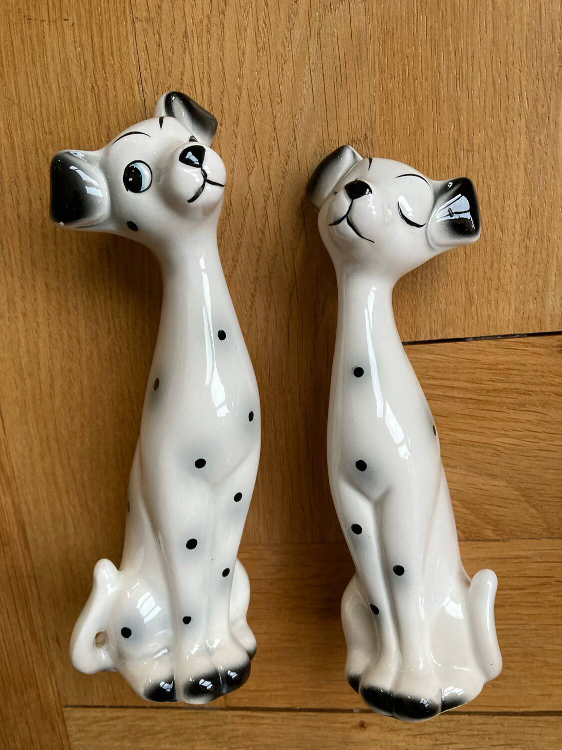 Vintage ceramic Dalmatian dogs
