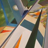 Abstract painting oil on canvas
