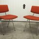 Pair of compass model chairs by Pierre Guariche for Les Huchers-Minvielle France 1955