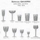 Set of 4 crystal champagne glasses from Saint-Louis | Gavarni model