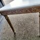 Table basse bois doré plateau marbre ancien table d'appoint