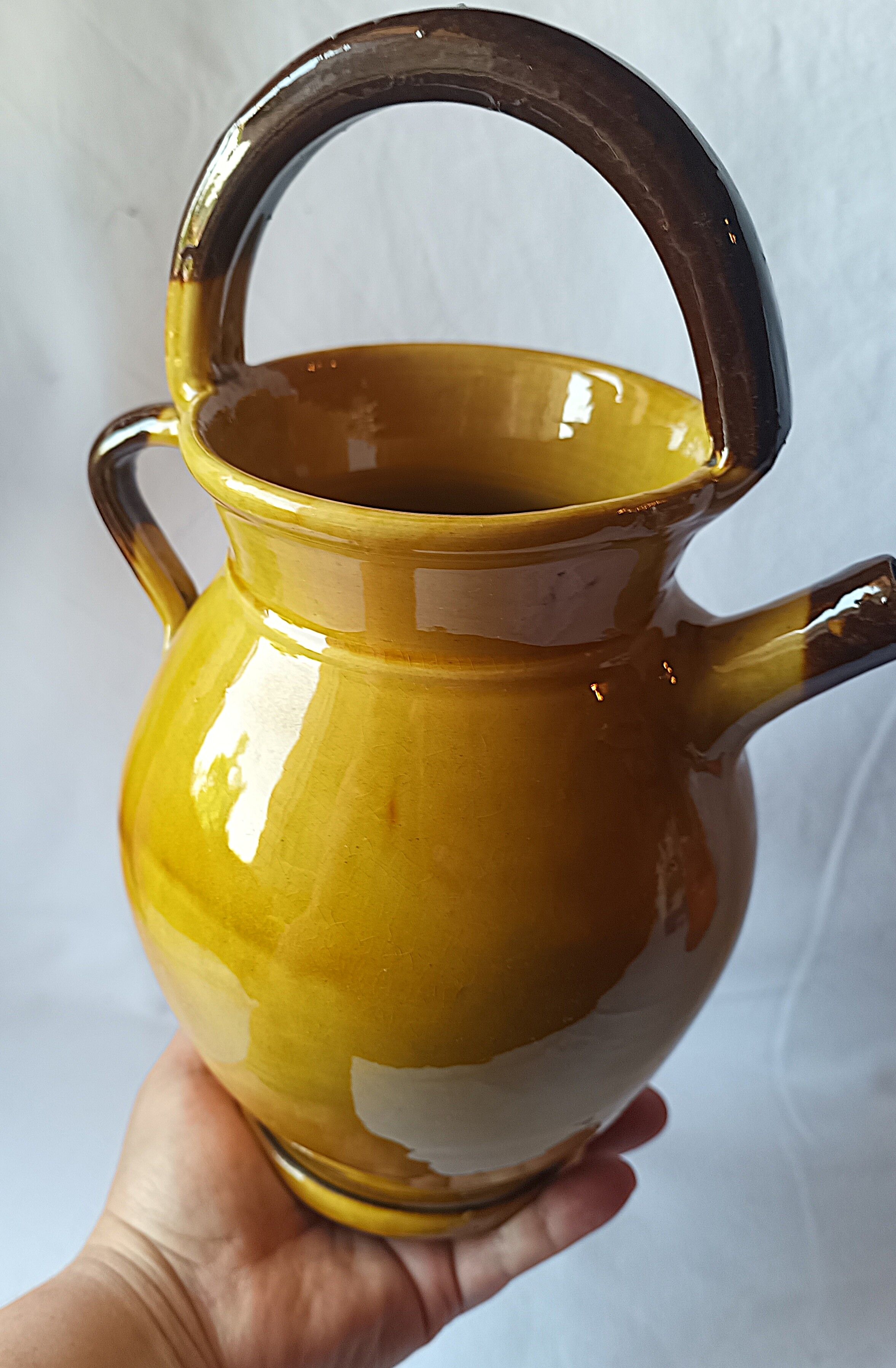 large jug chevrette Aegitna Vallauris vintage 1950 - 30 cm