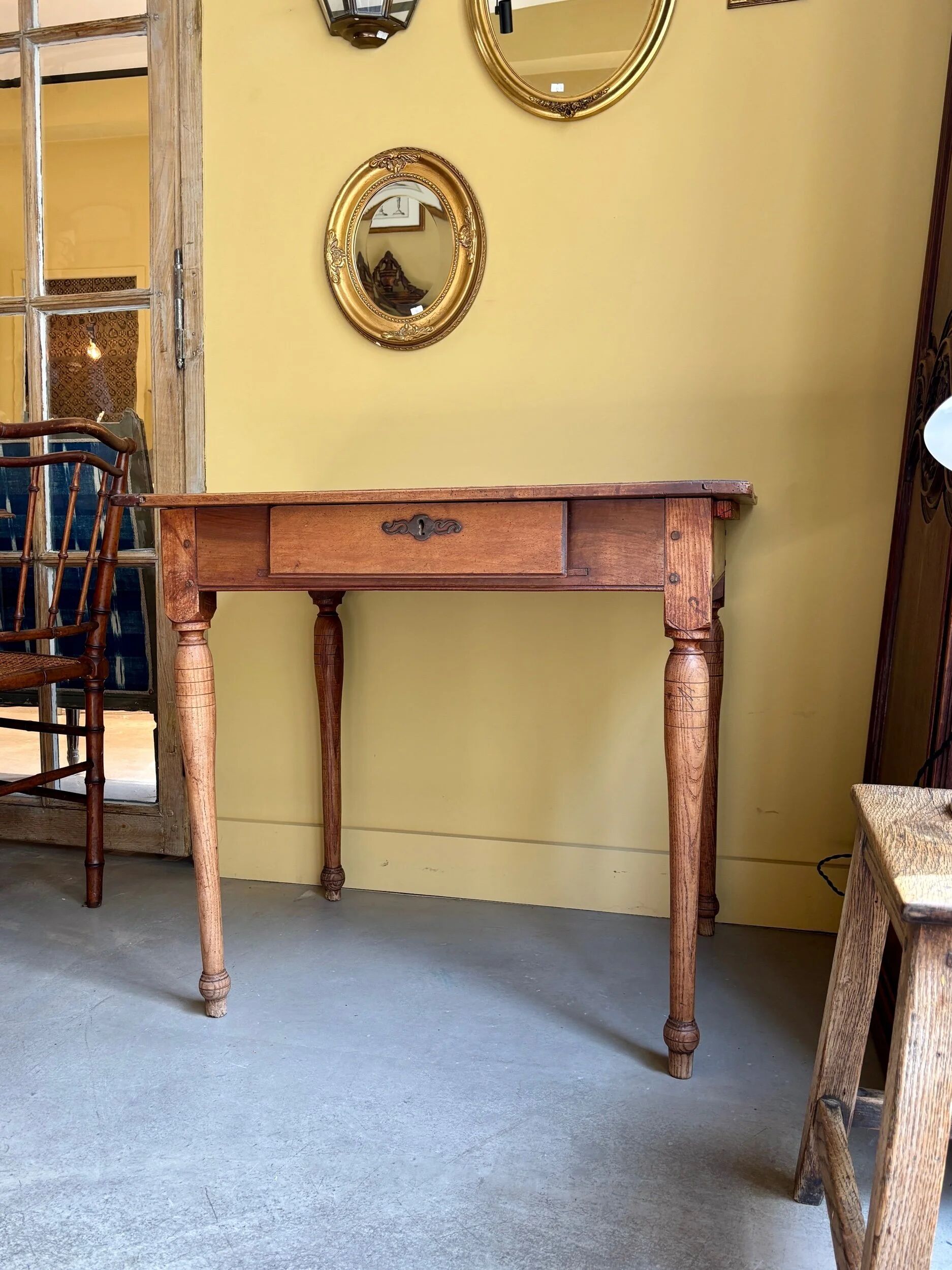 Side table, walnut desk, 18th century