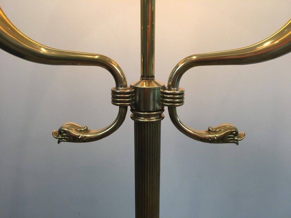 Brass floor lamp from the Jansen house.