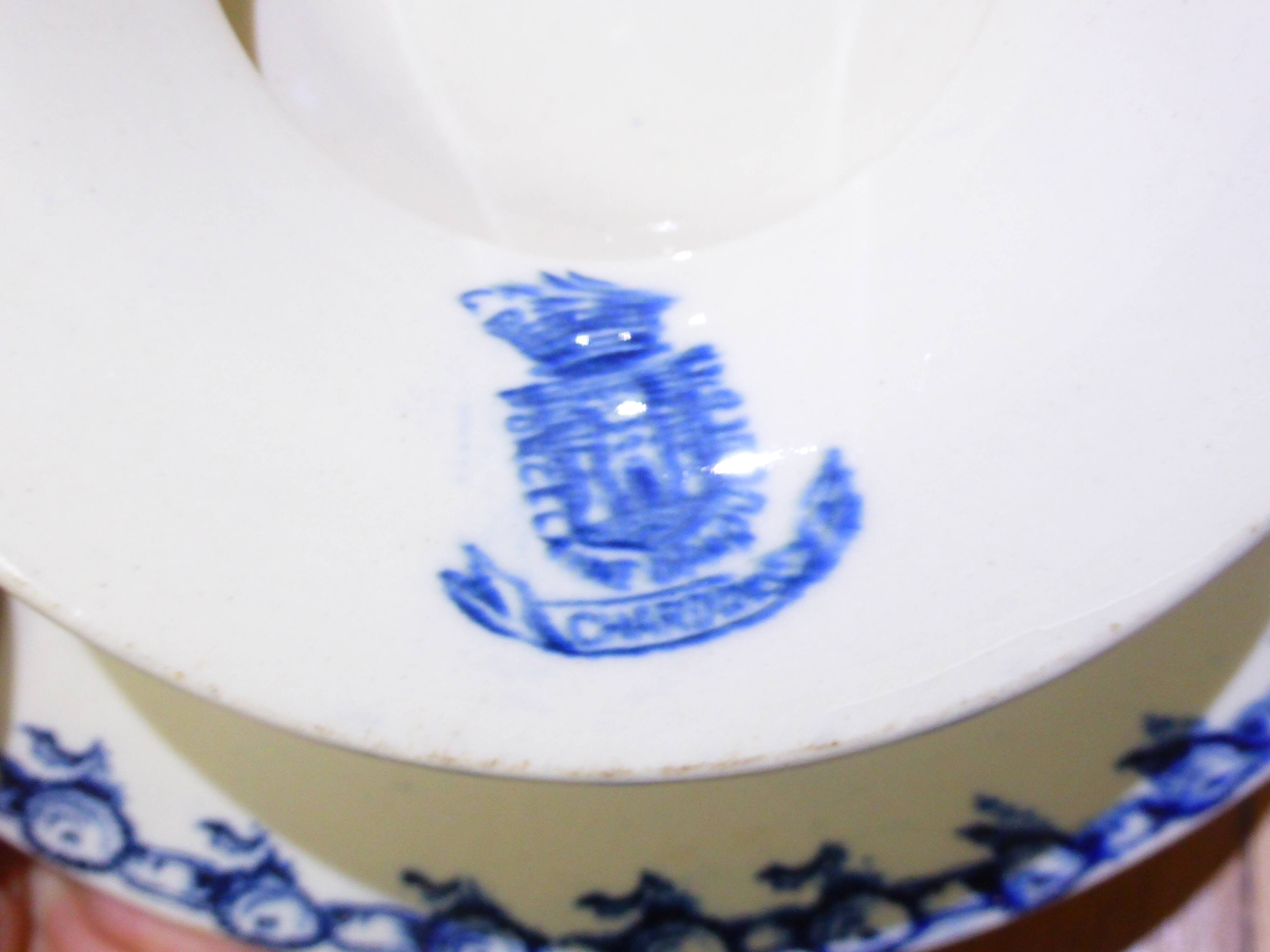 Flat compote dish on pedestal Gien Thistles (2)