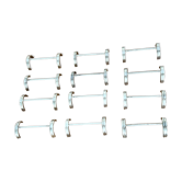12 silver-plated knife rests Saint Hilaire Arceaux model in a box