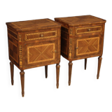 Pair of Louis XVI style bedside tables from the 60s