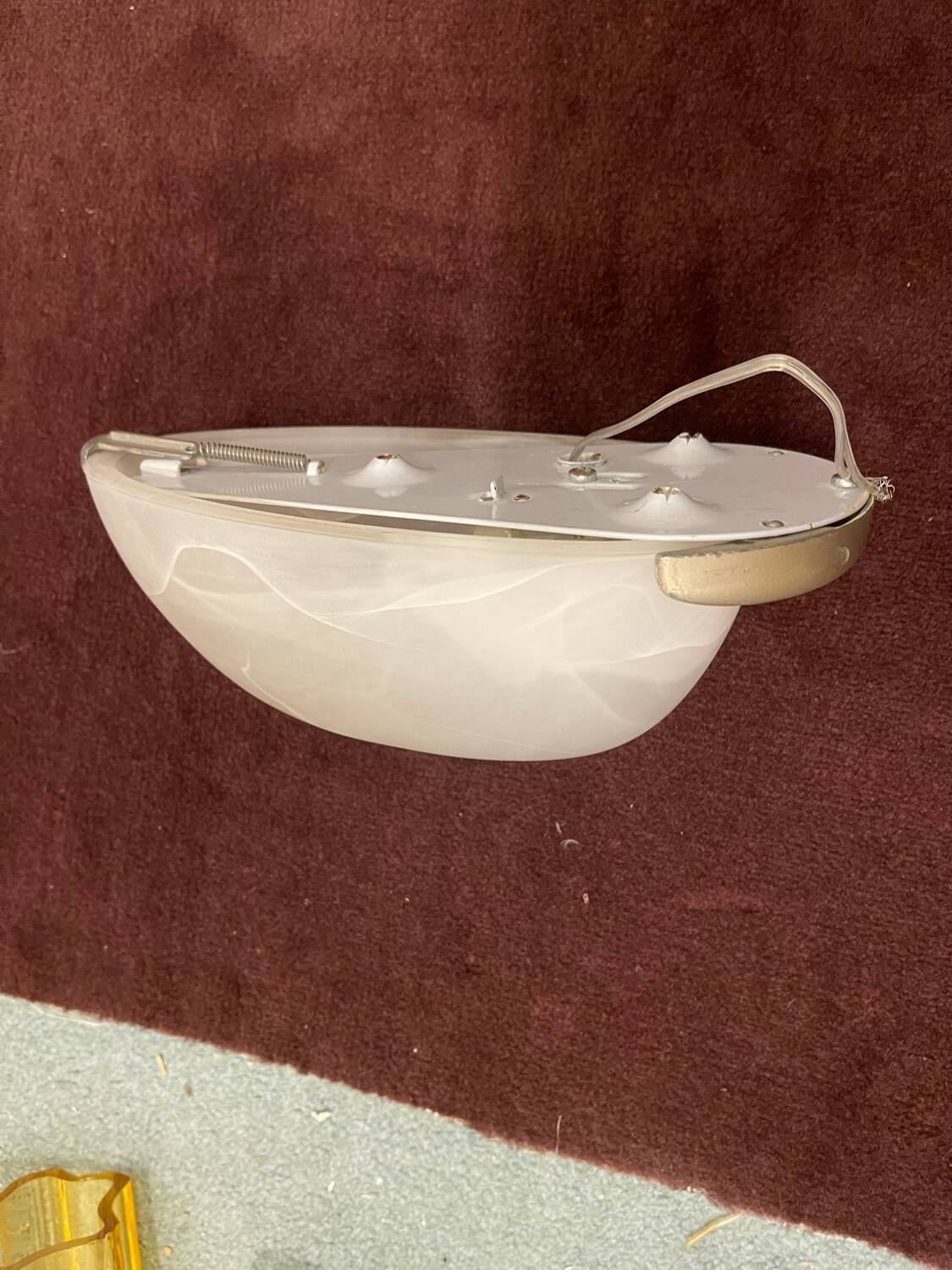 Marbled Glass Sconces Set of 2