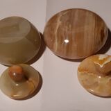 Small onyx stone boxes