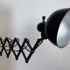 Black Industrial Bauhaus Scissor Wall Lamp from Kaiser Idell, 1930s