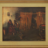 Conversation de taverne Camillo Gioja Barbera (1829-1906)
