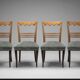 Paolo Buffa attrib set 4er chairs 40: