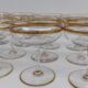12 Champagne glasses in Baccarat crystal, circa 1870-1880.