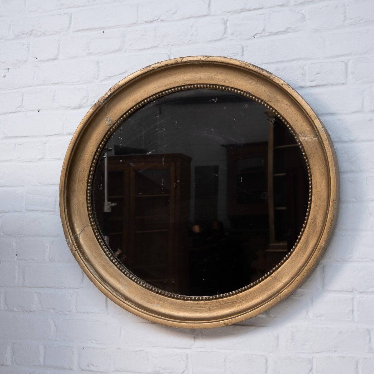 Large Oval Mirror, France, 19th Century