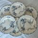 6 “Oxford” ironstone dessert plates from Choisy le Roi