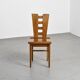 Set of six oak chairs by Henry Jacques Le Même, France circa 1940