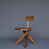 S34 Elm Chair by Pierre Chapo, 1980s