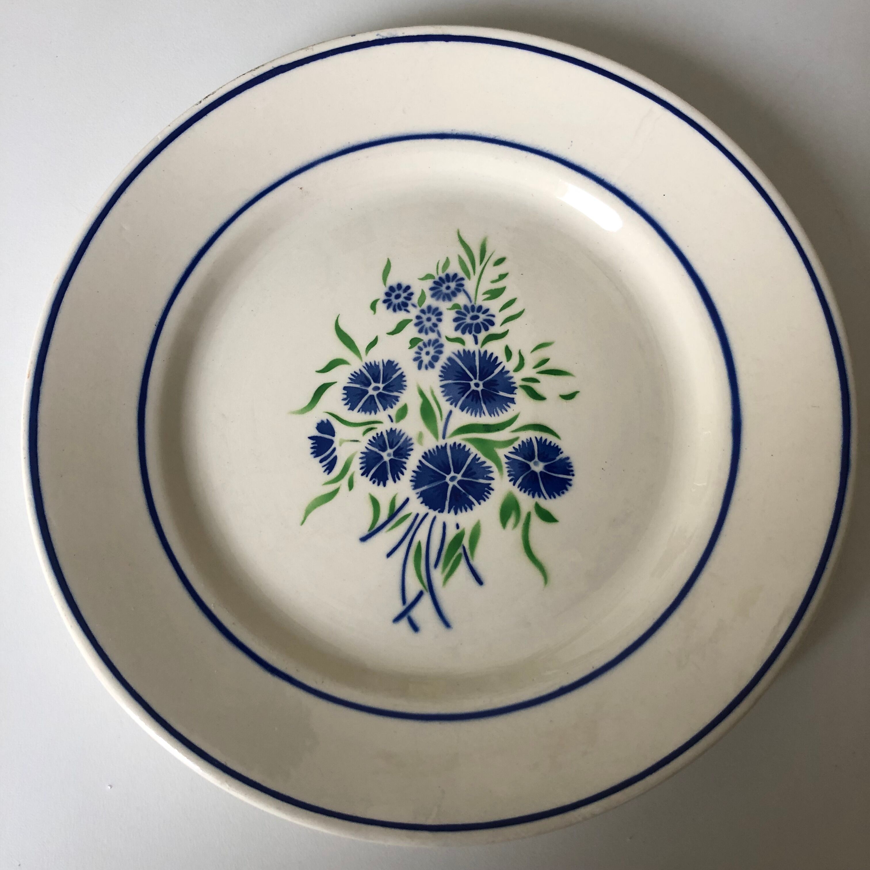 6 dessert plates - Faience Badonviller