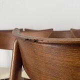 Set of 6 Teak chairs by Harry Østergaard Model 58