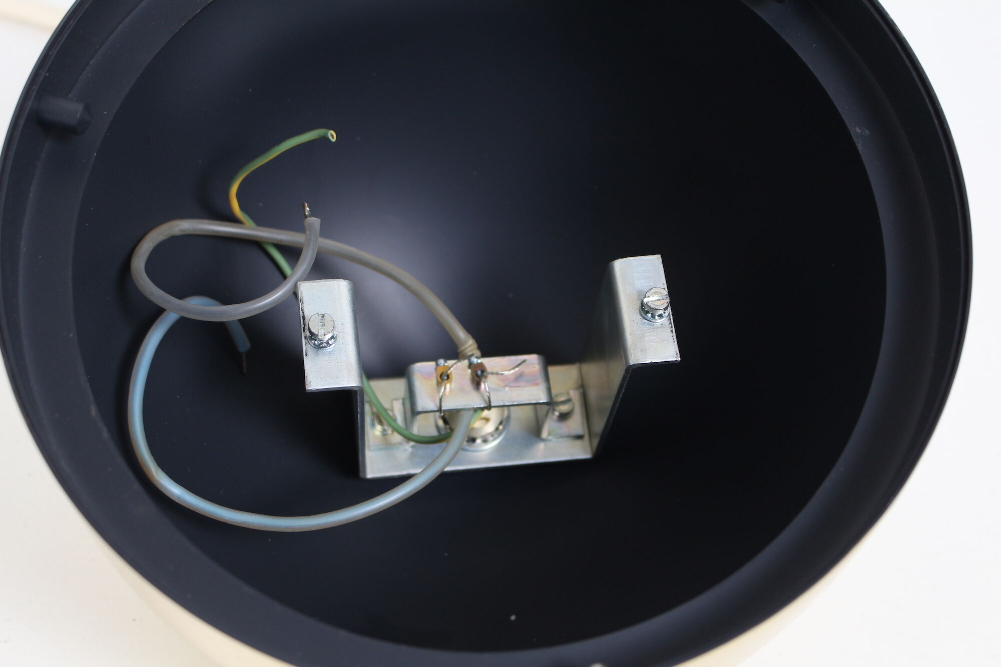 Large brass hanging Limburg glass