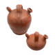 Two terracotta gargoyles