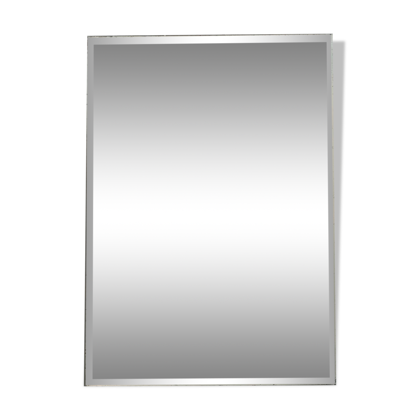 Antique beveled stitched mirror 38x54cm