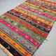 Colourful Vintage Turkish Kilim Kelim Rug 290x166 cm shabby chic wool boho Large