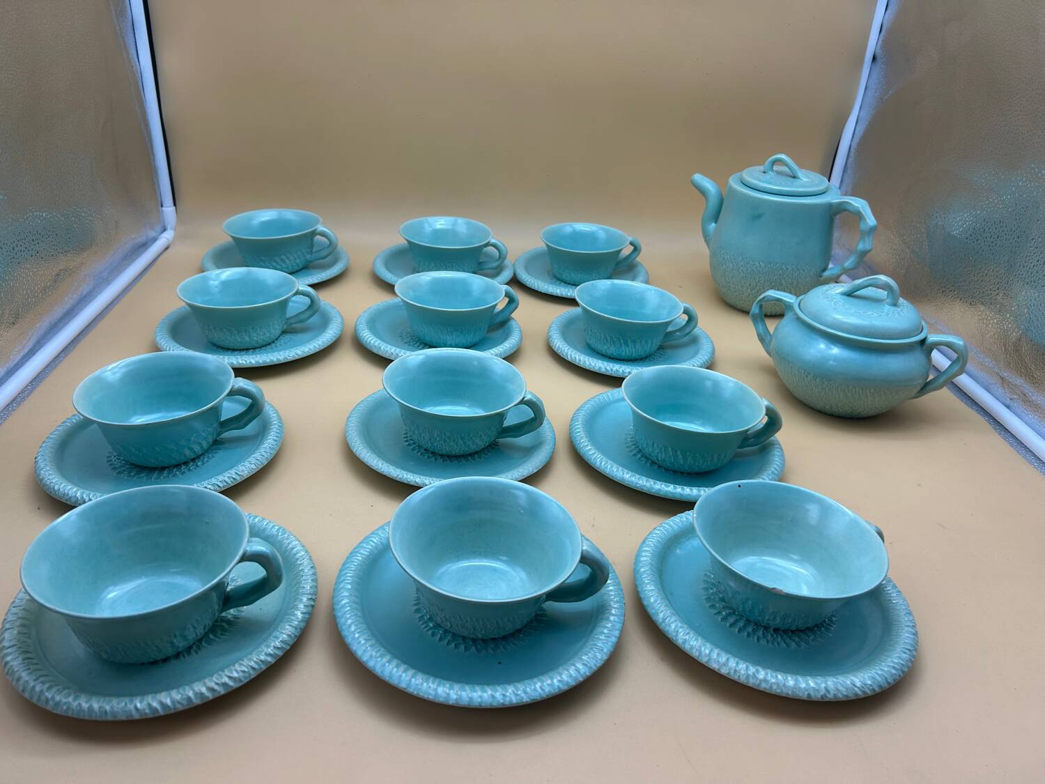 Tea service signed C.Esteban Paris