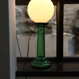 Upcycled opaline lamp