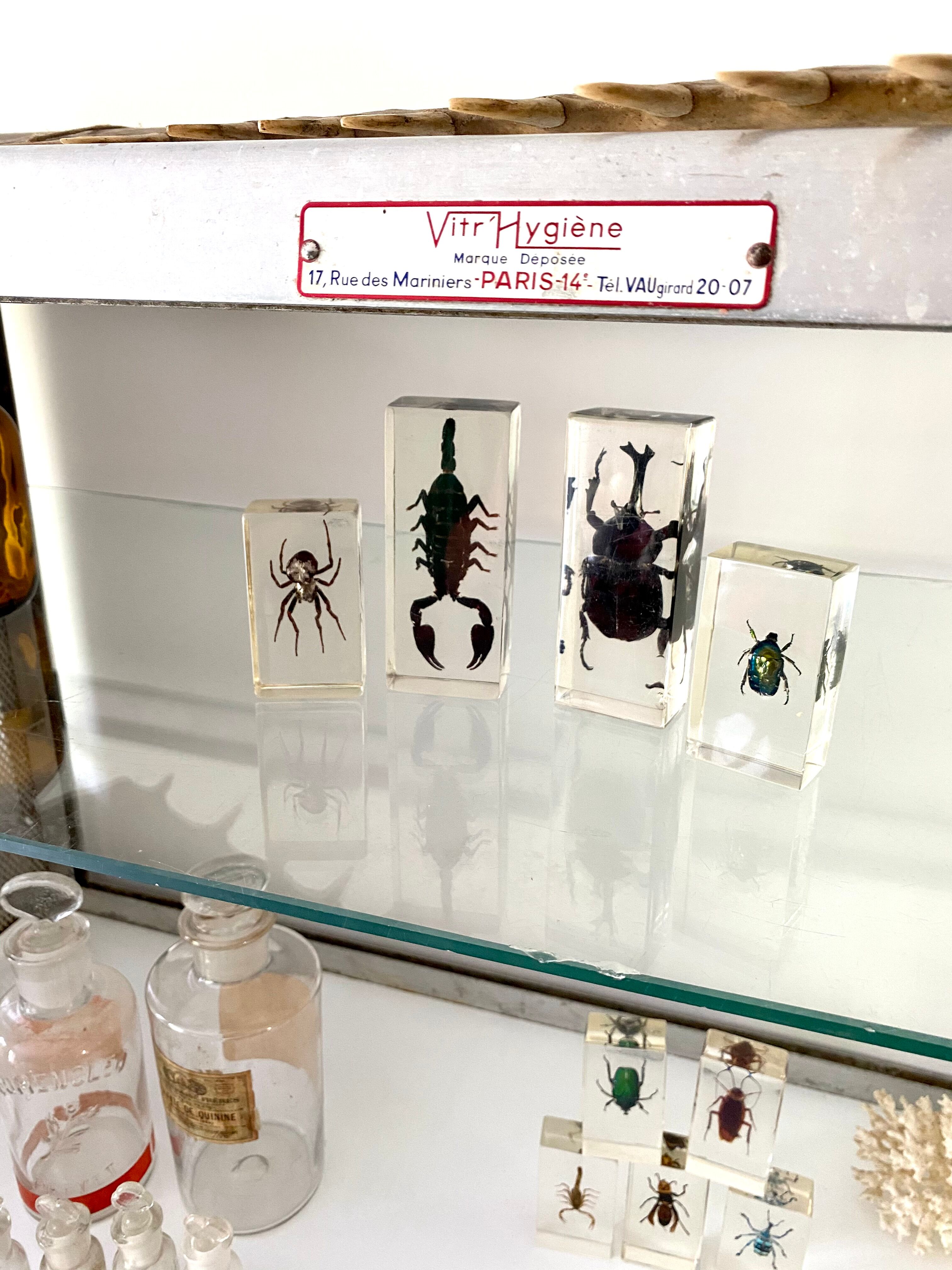 Old stainless steel window