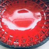 Brutalist Design Art Ceramic Bowl by Jan Nolf, Perignem, Belgium, 1950s