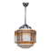 1930s Napako Art Deco pendant light in chrome and glass, restored, new wiring
