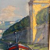 Tableau ancien, Marine signée , années 50/60