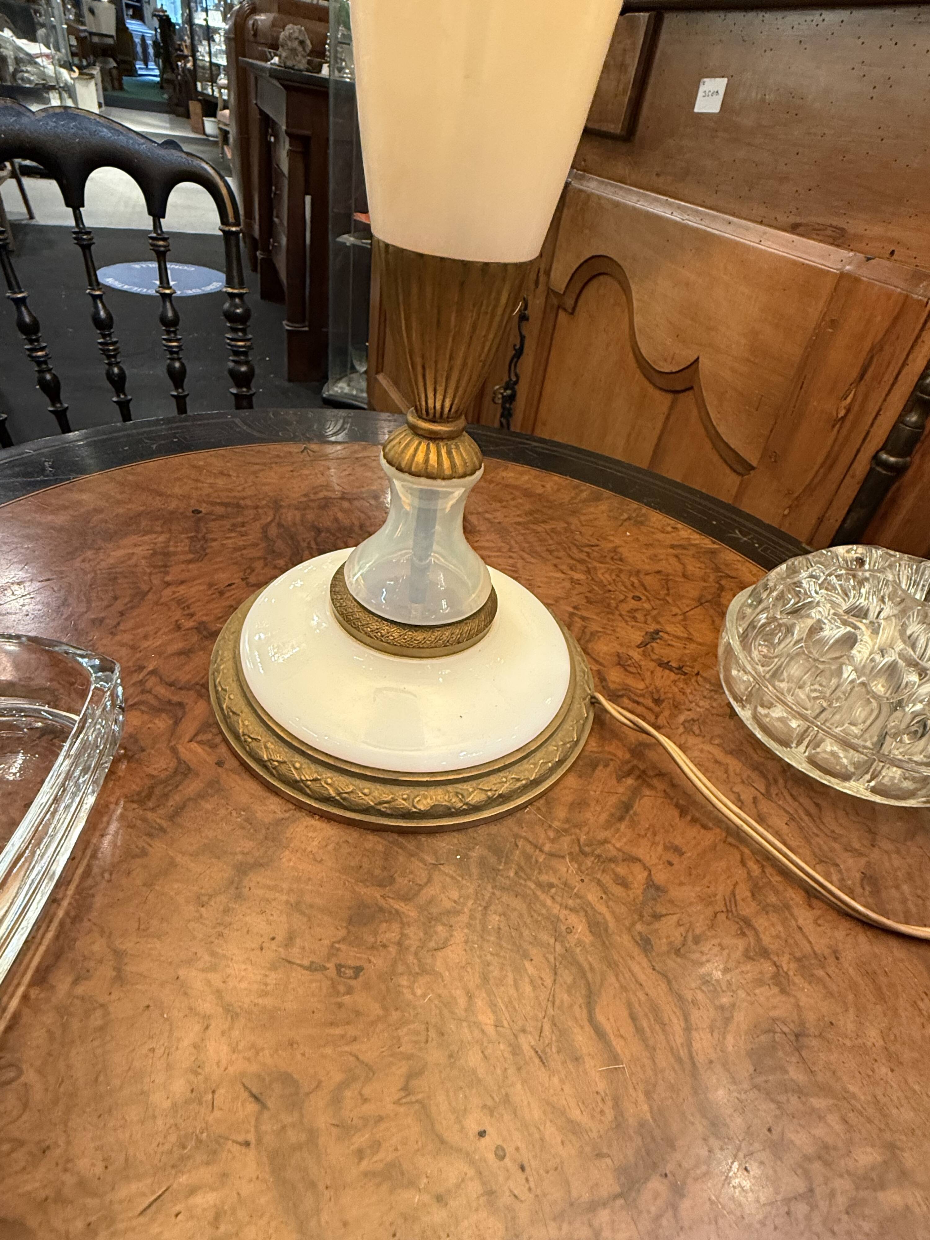 Alabaster bedside lamp