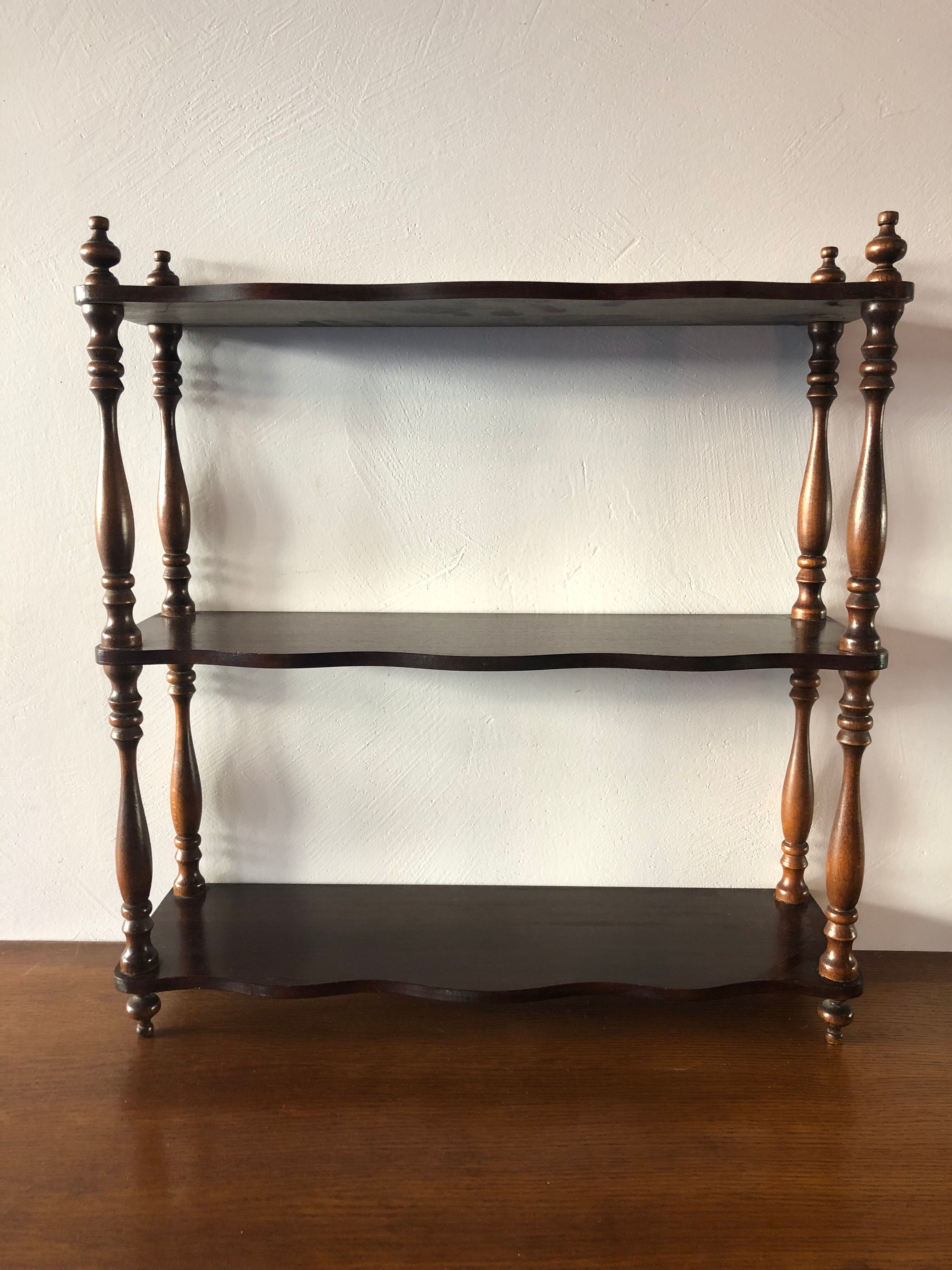 Old wooden shelf