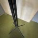 Italian design coat rack – Chrome metal and black lacquer – 1960s-1970s